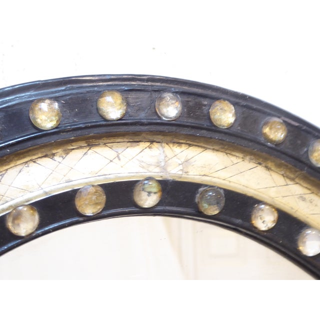 Antique English Regency Oval Mirror For Sale - Image 4 of 4
