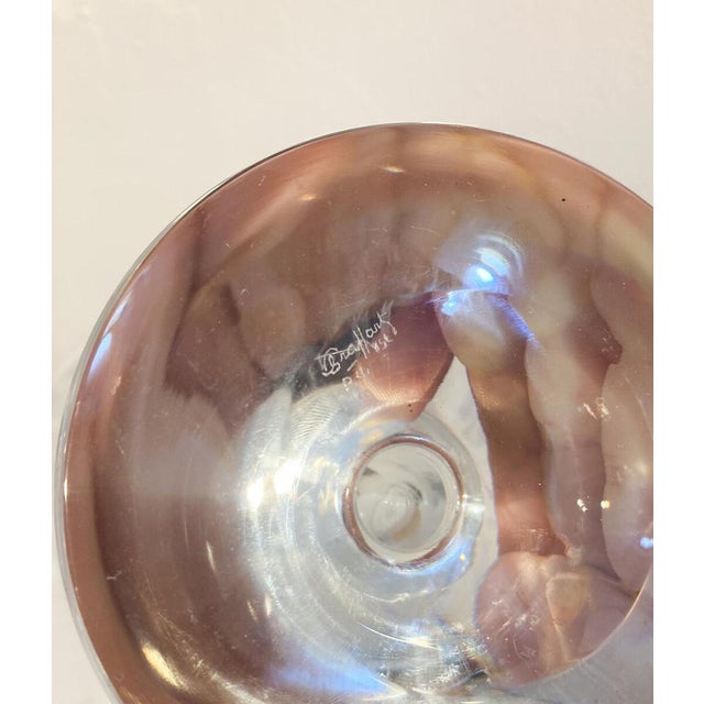 Mid-Century Glass Vase attributed to Charles Graffart for Val Saint Lambert, Belgium, 1950s For Sale - Image 6 of 8
