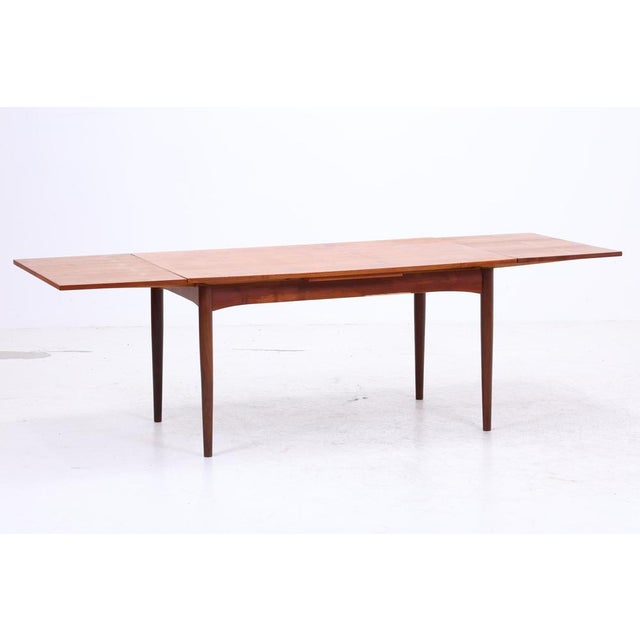 Vintage Extendable Dining Table in Teak, 1960s For Sale - Image 4 of 11