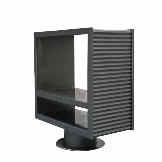 Industrial Rotating Metal Console Table, Italy, 1990s For Sale - Image 3 of 8