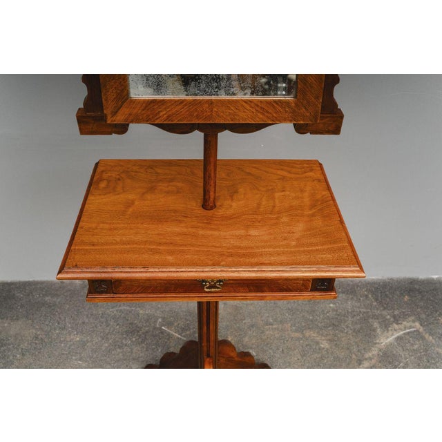 Art Nouveau Vanity Mirror in Walnut, 1900s For Sale - Image 13 of 18