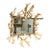 Antique Black Forest Mirror With Antler Arrangement Ca. 1920s For Sale