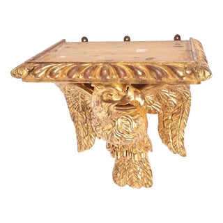 Regency Gilt Eagle Bracket Wall Shelf For Sale