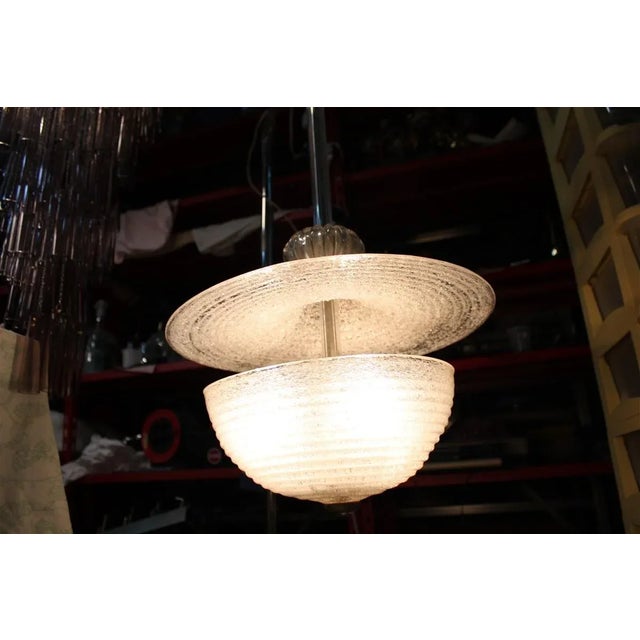 Pulegoso Lantern Ceiling Lamp from Barovier & Toso, 1940s For Sale - Image 7 of 14