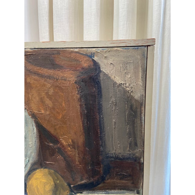 Mid-Century Painting "Uppställning" by Gunnar Odin For Sale - Image 4 of 9