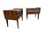 Elevate your bedroom with this stunning pair of Lane 1st Edition walnut nightstands, beautifully refinished to highlight...