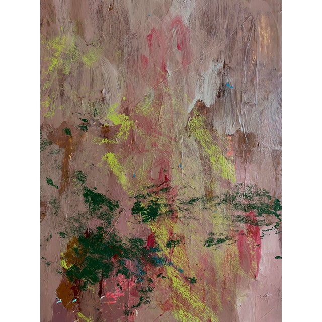 Wood "Velvety Brick" 2025 Original Framed Painting by Jessalin Beutler For Sale - Image 7 of 7