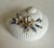 Capodimonte Vintage Italian Capodimonte Shell Trinket Box With Blue Floral Accents For Sale - Image 4 of 11