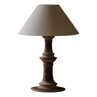 Mid-Century Modern Ceramic Table Lamp by Tue Poulsen, Denmark, 1970s For Sale