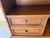Romweber Vintage Romweber Viking Oak Media Console With Rare Brass Horseshoe Inlays For Sale - Image 4 of 9