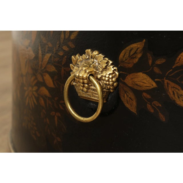 Early 20th Century Regency Style Toleware Fireplace Fender For Sale - Image 10 of 13