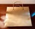 1970s Vintage Brass Shopping Bag Sculture or Magazine Holder With Braided Handles 70's For Sale - Image 5 of 6