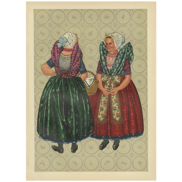 Elaborate Beadwork and Floral Silk in Axel Sunday Dress, 1932, Paper For Sale