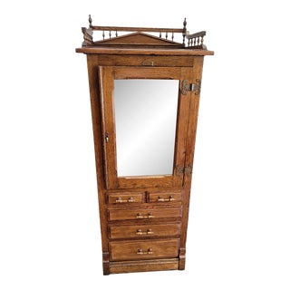 Antique Early 20th Century Industrial Dental Medical Cabinet Harvard Company For Sale