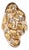 Orocal Genuine Hand Crafted Gold Nugget 14k Yellow Gold Diamond Cocktail Ring, Size 8.5 For Sale