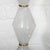 White Pair of diamond shaped polished rock crystal table lamps For Sale - Image 8 of 8