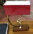 Beautiful Mid Century Modern metal and brass table lamp. Great minimalist 1950s design. Made in Germany. Very rare with a...