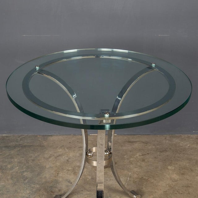 Metal Bar Tables from the Waldorf Hotel, 1940, Set of 4 For Sale - Image 7 of 13