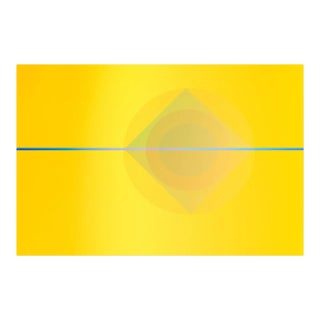 Contemporary Abstract Photographic C-Print on Canson Platine Fibre Rag "Comosis Collage 4a52.1.4 – Composition №7e2 Yellow" by Anne Senstad For Sale