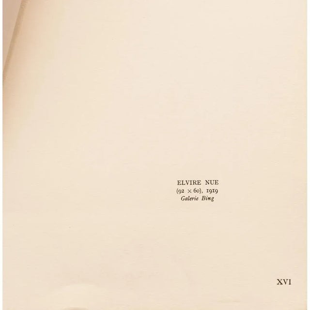 1940s 1947 After Amedeo Modigliani "Elvire Nue", First Edition Parisian Lithograph For Sale - Image 5 of 8