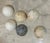 Contemporary Collection of Six Petite Scale Antique Marble River Balls / Stone Spheres For Sale - Image 3 of 10