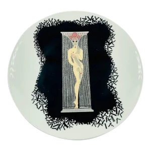 Vintage Erté Bone China Numerals Collection "One" Plate