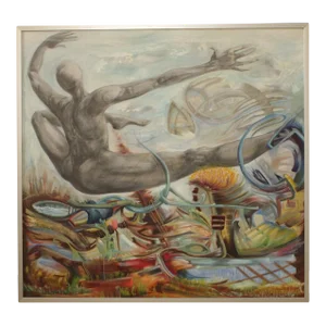 Contemporary Figural Oil Painting by Annelies Van Dommelen