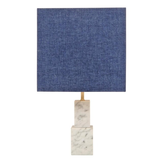 Vintage Carrara Marble Table Lamp, 1960s For Sale - Image 9 of 9