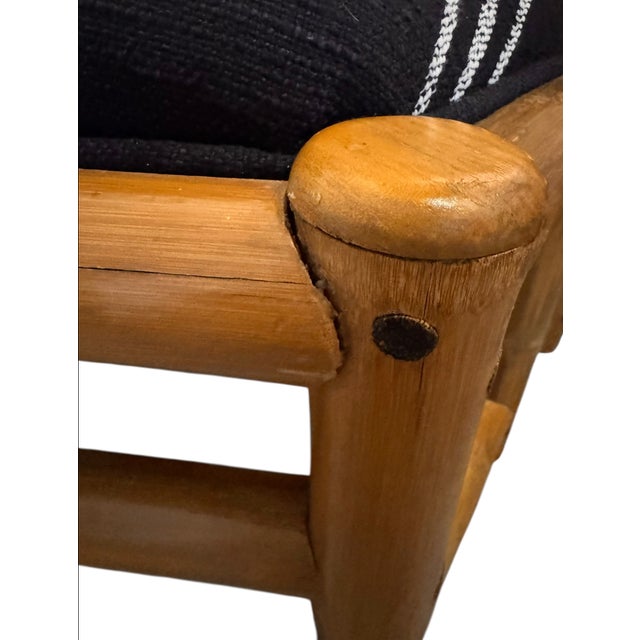 Mid Century Brutalist-Inspired Bamboo Armchair (Sold as Pairs) For Sale - Image 10 of 18