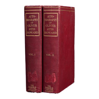 Autobiography of Oliver Otis Howard, Two-Volume Set With Signed Note For Sale