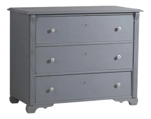 Silver Gray Chest of Drawers, 1900s