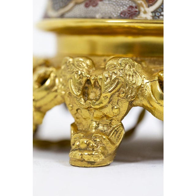 Satsuma Earthenware Lamps, Circa 1880, Set of 2 For Sale - Image 6 of 11