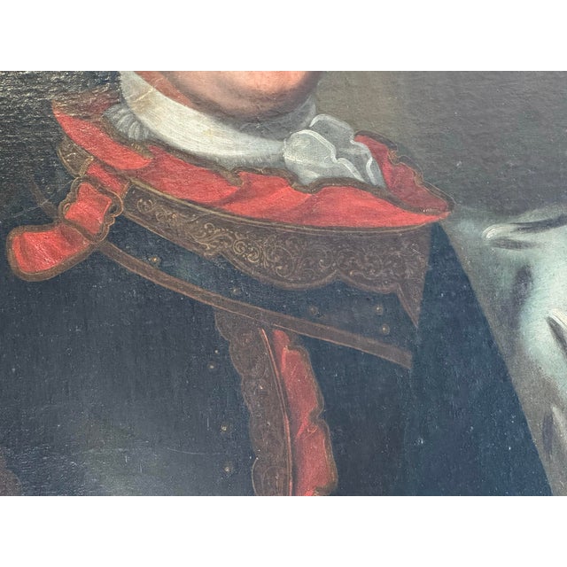 Late 19th Century Antique Portrait Painting of King George I For Sale - Image 5 of 11