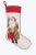Embroidered Needlepoint Style Stocking Front: Poly, Back: Cotton Velvet 11x18 inches Christmas Stocking hanging home...