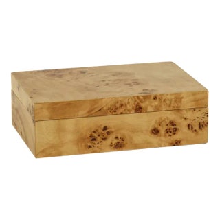 Small Burl Wood Box For Sale