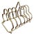 Art Deco Silver-Plated 6-Slice Toast Rack, 1930s For Sale