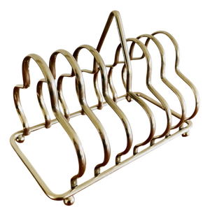 Art Deco Silver-Plated 6-Slice Toast Rack, 1930s
