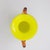 Mid-Century Modern Mid-Century Art Glass Yellow Hand-Blown Amphora Vase For Sale - Image 3 of 11