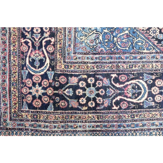 Antique Tehran Rug 4'10'' x 6'11'' For Sale - Image 9 of 11