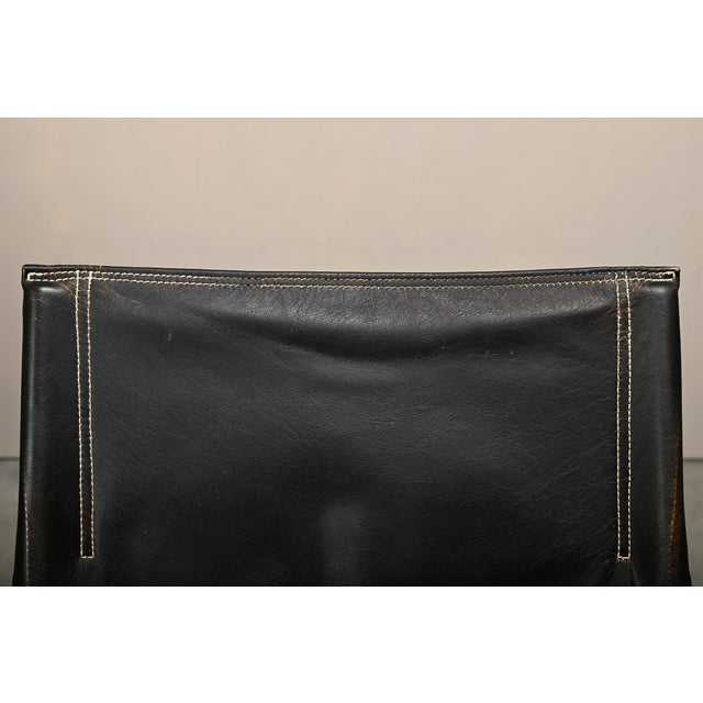 Set of Safari Chairs in Black Leather and Ash by Kaare Klint for Rud Rasmussen For Sale - Image 17 of 18