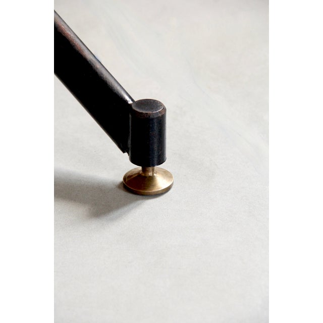 Metal Mid-Century Modern Teak Table in the style of Giancarlo, Italy, 1960s For Sale - Image 7 of 18