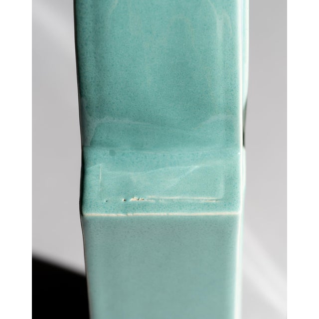 Vintage Geometric Ceramic Vases by Karl Till for Staatliche Majolika Karlsruhe, 1996, Set of 2 For Sale - Image 11 of 17