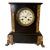 19th Century French Slate Stone & Red Marble Mantel Clock For Sale
