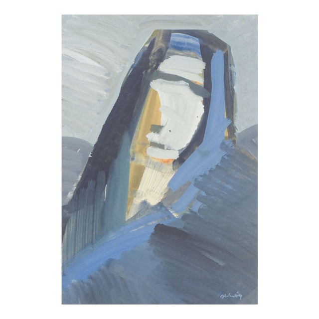 Jerker Helander, Abstract Composition, 1966, Gouache on Paper For Sale