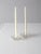 Mid-Century Modern Vintage Cut Glass Star Shaped Candle Holders Pair For Sale - Image 3 of 11