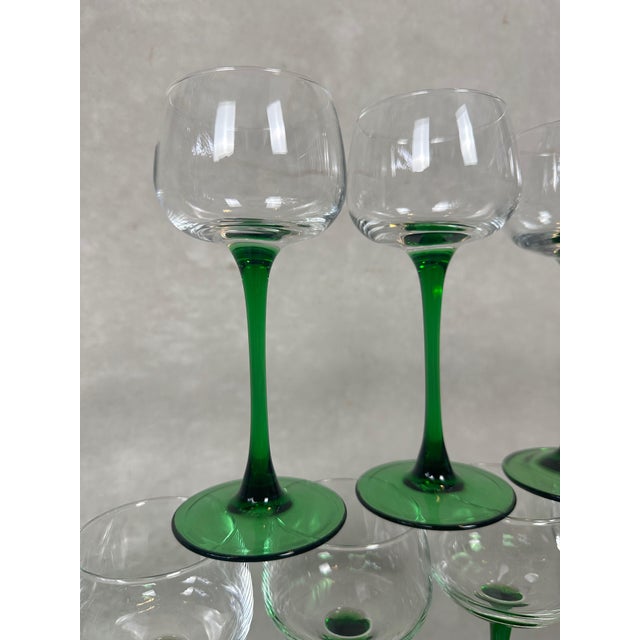 Vintage Wine Glasses from Luminarc, 1960s, Set of 12 For Sale - Image 6 of 10