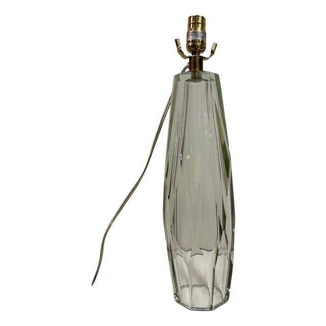 Murano Glass Diamond Table Lamp by Thomas Pheasant for Baker Furniture For Sale