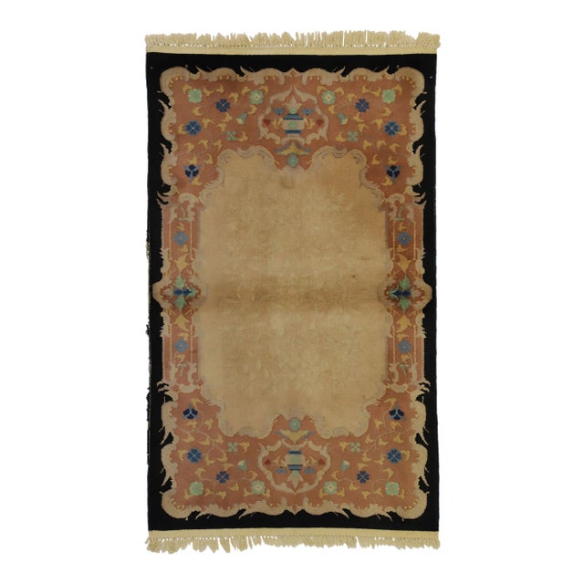 Antique Chinese Art Deco Rug - 03'00 x 04'10 For Sale