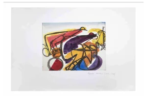 Reynold Arnould, Abstract Composition, Drawing, 1970