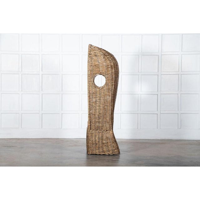 English Willow Porter's Chair, 1940 For Sale - Image 6 of 8